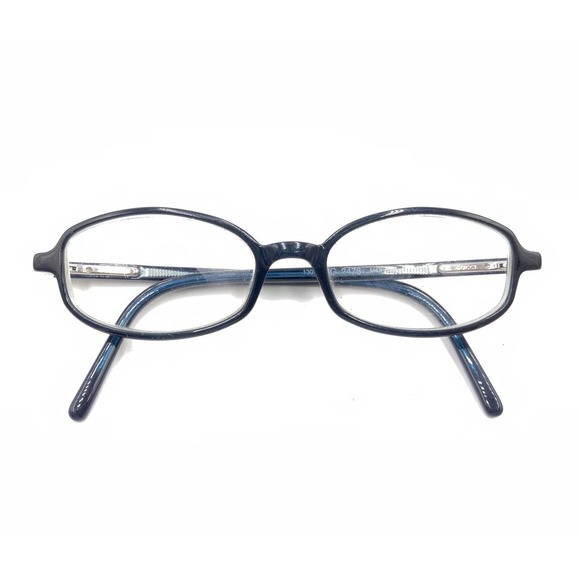 Gucci GG2478 M4X Black Blue Rectangle Eyeglasses Frames 47-16 130 Italy Designer - Picture 12 of 12